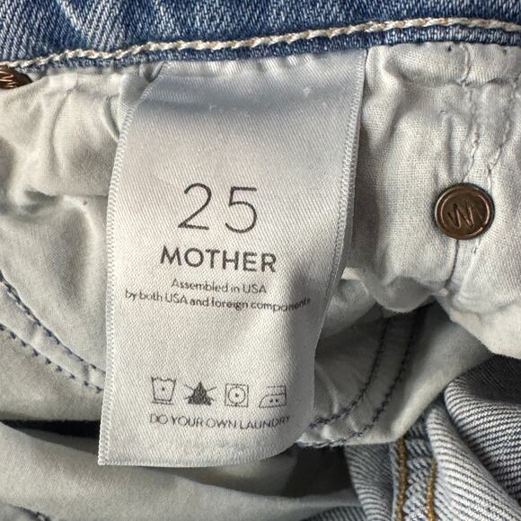 Mother Superior SZ 25 The Tomcat Jeans The Confession Distressed Rips Cropped - Picture 10 of 13